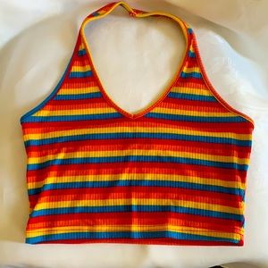 Shein Rainbow Top Crop
